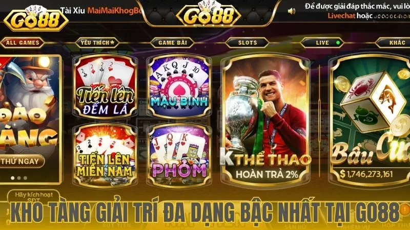 Trải nghiệm không gian giải trí bất tận với kho game đồ sộ